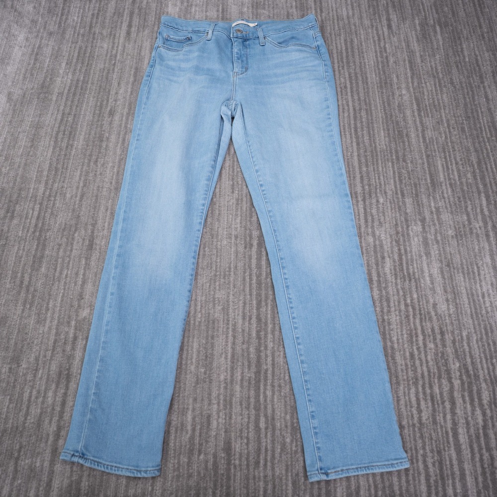 Levi's 312 Shaping Slim Jeans Women 31 Light Wash Good Mid Rise Stretch Denim